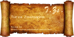 Turza Zsuzsanna névjegykártya